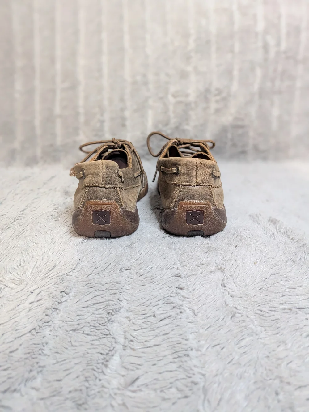 Twisted X Men's Suede Boat Shoes in Brown